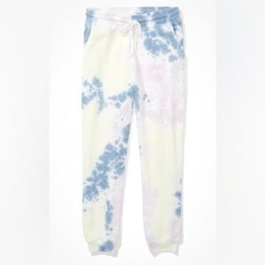 American Eagle Pastel Tie Dye Slim Boyfriend Jogger Sweatpants Size Medium